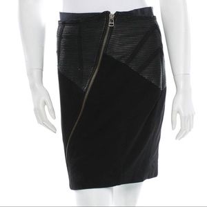 YIGAL AZROUËL leather accented pencil skirt